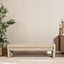 Banc de salle à manger Ravi chenille beige/taupe 160 cm