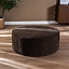 Pouf Blair rond chenille brun ø100 cm