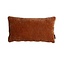 Coussin décoratif Day en tissu chenille terracotta 25 x 45