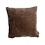 Coussin décoratif Day chenille chocolate brown 45 x 45