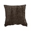 Coussin décoratif Evi chenille mocha 45 x 45