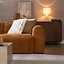 Canapé d’angle gauche Maine XL tissu bouclé terracotta