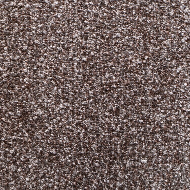 Canapé d’angle gauche Maine XL bouclé brun/gris