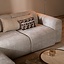 Canapé d'angle gauche Maine XL tissu chiné taupe