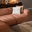 Canapé d'angle gauche Maine XL tissu chiné terracotta