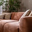 Canapé d'angle gauche Maine XL tissu chiné terracotta