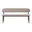 Banc de salle à manger Lara lin taupe 160 cm