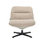 Fauteuil Sara pivotant velours beige
