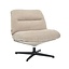 Fauteuil Sara pivotant velours beige