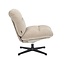 Fauteuil Sara pivotant velours beige
