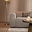 Canapé d'angle droit Maine XL tissu chiné taupe