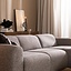 Canapé d’angle droit Maine XL bouclé brun/gris