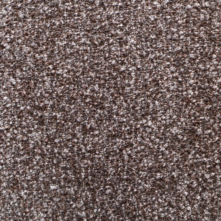 Canapé d’angle droit Maine XL bouclé brun/gris