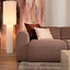 Canapé d’angle droit Maine XL rouge/rose