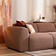 Canapé d’angle droit Maine XL rouge/rose
