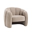 Fauteuil Lois velours beige