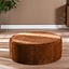 Pouf Elle rond chenille cuivre ø100 cm