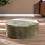 Pouf Chloe rond chenille vert ø100 cm