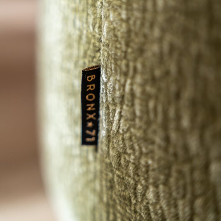 Pouf Chloe rond chenille vert ø70 cm