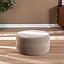 Pouf Chloe rond chenille taupe ø70 cm