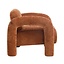 Fauteuil Tess velours ocre