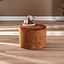 Pouf velours Beau jaune