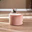 Pouf velours Anna rose
