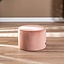 Pouf velours Anna rose