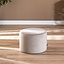 Pouf velours Anna beige