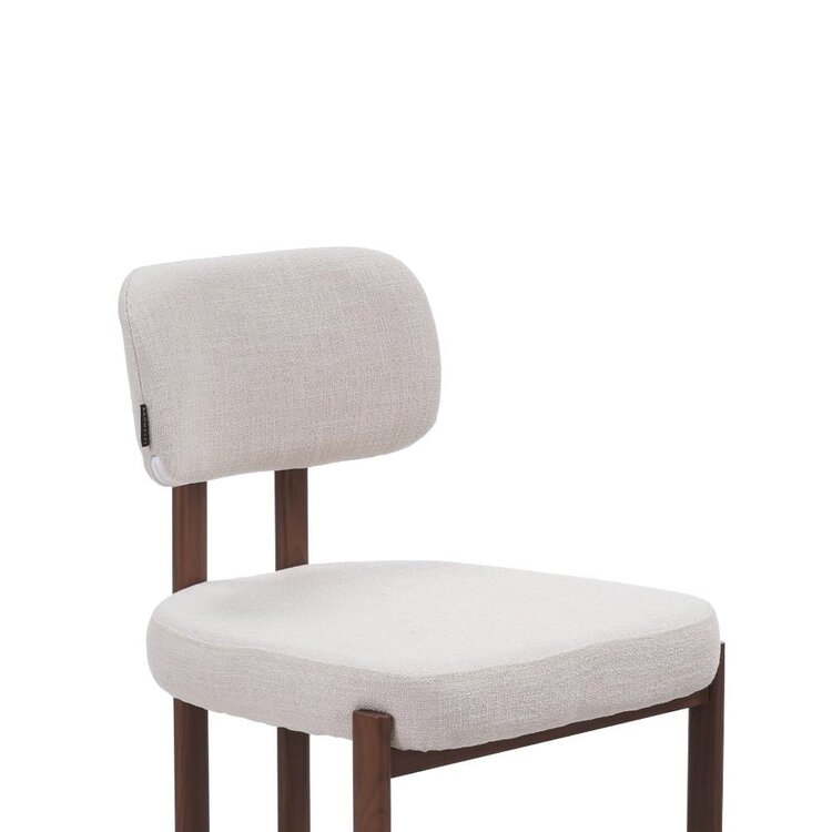 Tabouret de bar Nori en lin off white 70 cm