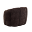 Fauteuil Lois velours brun