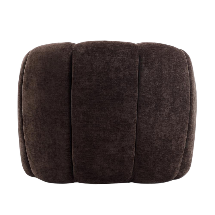 Fauteuil Lois velours brun