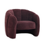 Fauteuil Lois velours violet