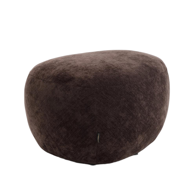 Pouf Fenna velvet brun