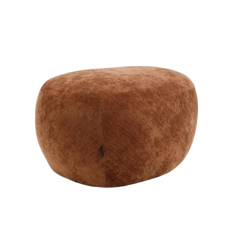 Pouf Fenna velours ocre