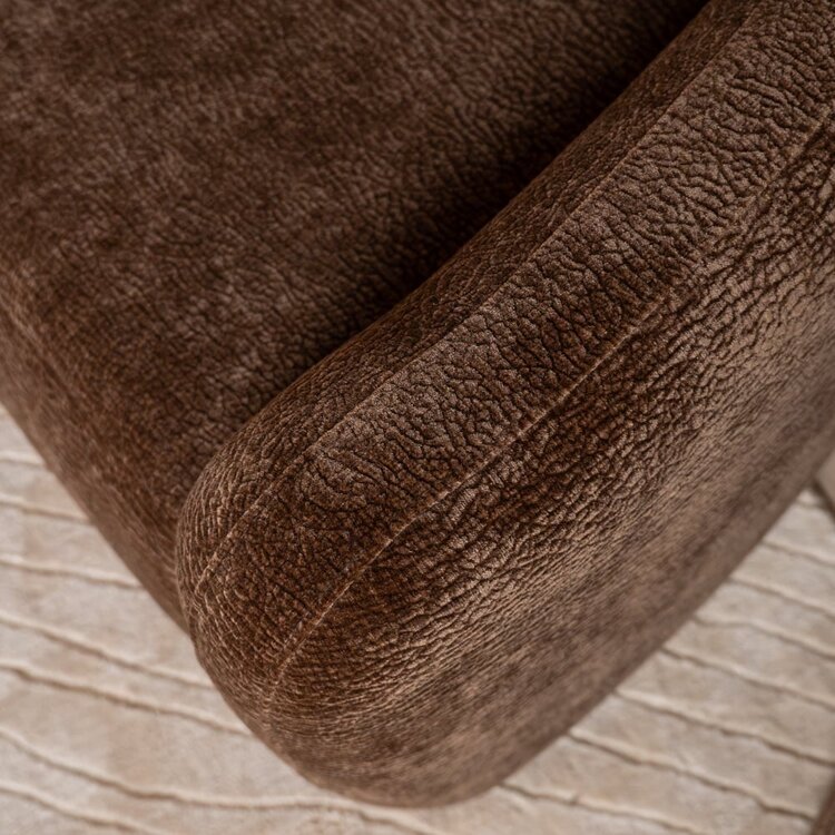 Canapé 2,5 places Vienna chenille chocolate brown