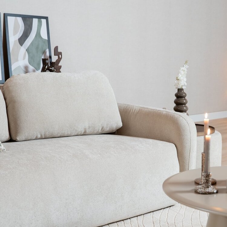 Canapé 2,5 places Vienna chenille beige
