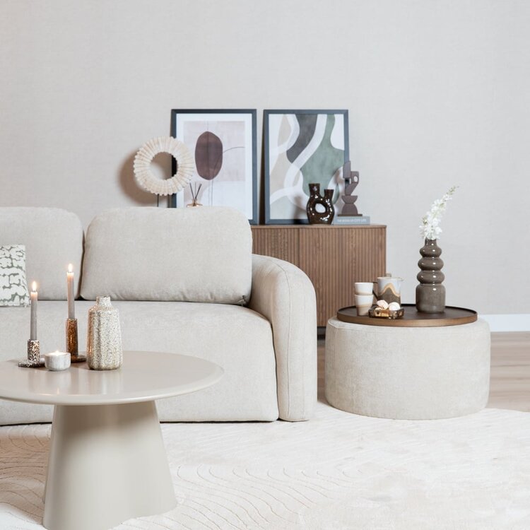 Canapé 2,5 places Vienna chenille beige