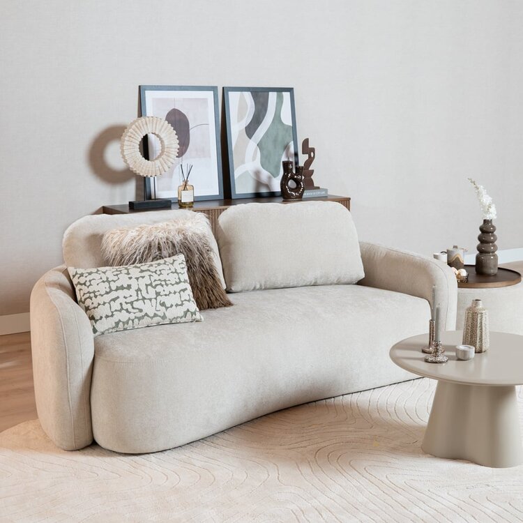 Canapé 2,5 places Vienna chenille beige