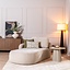 Chaise longue Vienna chenille beige gauche