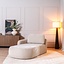 Chaise longue Vienna chenille beige gauche