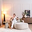 Chaise longue Vienna chenille beige droit
