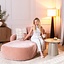 Chaise longue Vienna chenille rose gauche