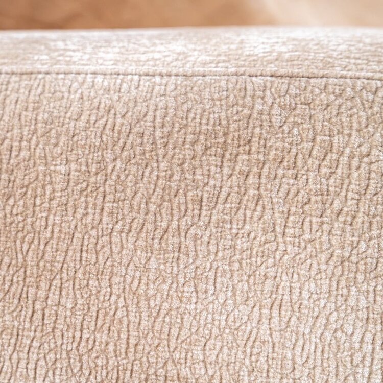Chaise longue Vienna chenille taupe gauche
