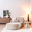 Chaise longue Vienna chenille taupe gauche