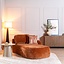 Chaise longue Vienna chenille terracotta droit