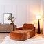 Chaise longue Vienna chenille terracotta gauche