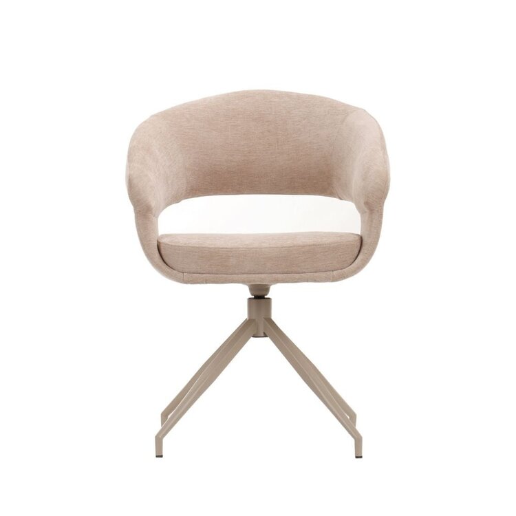Chaise de salle à manger Suzie velours beige