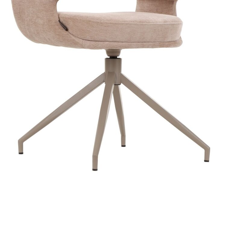 Chaise de salle à manger Suzie velours beige