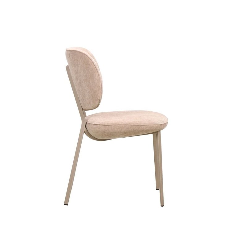 Chaise de salle à manger Rosa velours beige